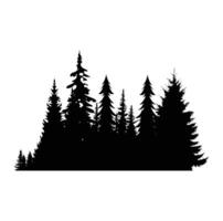 PINE TREE illustration FOREST TREE SILHOUETTE vector