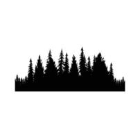 PINE TREE illustration FOREST TREE SILHOUETTE vector