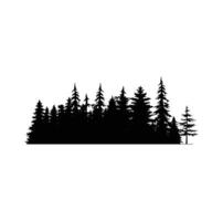 PINE TREE illustration FOREST TREE SILHOUETTE vector