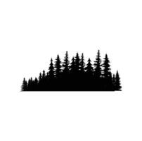 PINE TREE illustration FOREST TREE SILHOUETTE vector