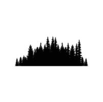 PINE TREE illustration FOREST TREE SILHOUETTE vector