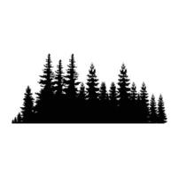 PINE TREE illustration FOREST TREE SILHOUETTE vector