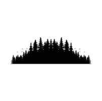 PINE TREE illustration FOREST TREE SILHOUETTE vector