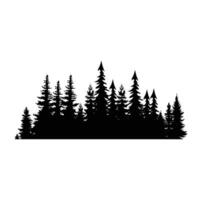 PINE TREE illustration FOREST TREE SILHOUETTE vector