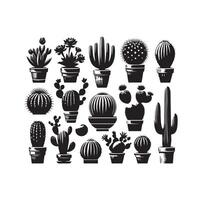 cactus set illustration vector