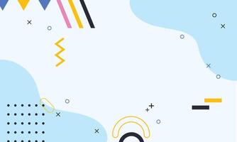 flat geometric background with pastel colors vector