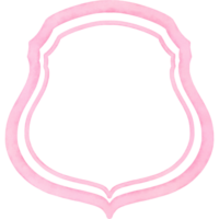 waterverf roze kader clip art, hand- getrokken bruiloft overwinnaar kam illustratie. png