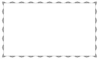 hand drawn ornamental frame on white background vector