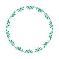 hand drawn spring floral frame concept vector