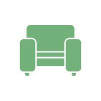 Sofa Couch Icon Template Illustration Design vector