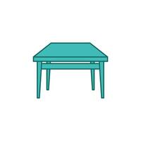 mesa icono modelo ilustración diseño vector