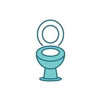 Toilet Icon Template Illustration Design vector