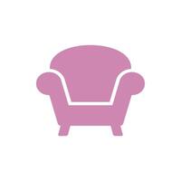 Sofa Couch Icon Template Illustration Design vector