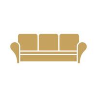 Sofa Couch Icon Template Illustration Design vector