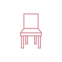 Chair Icon Template illustration design vector