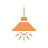 Hanging Lamp Icon Template illustration design vector