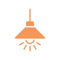 Hanging Lamp Icon Template illustration design vector