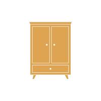 Cabinet Drawers Icon Template Illustration Design vector