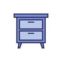 Cabinet Drawers Icon Template Illustration Design vector