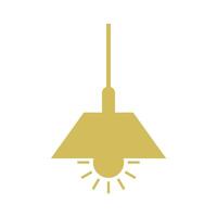 Hanging Lamp Icon Template illustration design vector