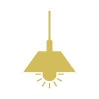 Hanging Lamp Icon Template illustration design vector