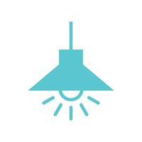 Hanging Lamp Icon Template illustration design vector