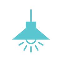 Hanging Lamp Icon Template illustration design vector