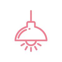 Hanging Lamp Icon Template illustration design vector