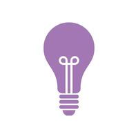 Bulb Lamp Icon Template Illustration Design vector