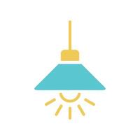 Hanging Lamp Icon Template illustration design vector