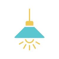 Hanging Lamp Icon Template illustration design vector