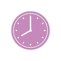 Clock Icon Template Flat Design Illustration Design vector