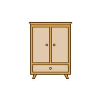 Cabinet Drawers Icon Template Illustration Design vector