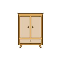 Cabinet Drawers Icon Template Illustration Design vector