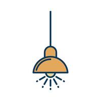 Hanging Lamp Icon Template illustration design vector