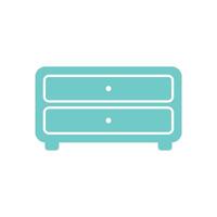 Cabinet Drawers Icon Template Illustration Design vector