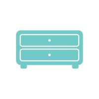 Cabinet Drawers Icon Template Illustration Design vector