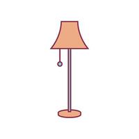 Interior Desk Lamp Icon Illustration Design vector