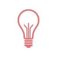 Bulb Lamp Icon Template Illustration Design vector