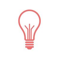 Bulb Lamp Icon Template Illustration Design vector