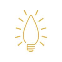 Decorating Bulb Lamp Icon Template Illustration Design vector