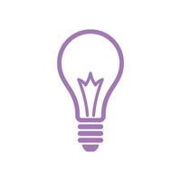 Bulb Lamp Icon Template Illustration Design vector