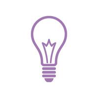 Bulb Lamp Icon Template Illustration Design vector