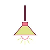 Hanging Lamp Icon Template illustration design vector