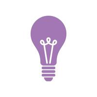 Bulb Lamp Icon Template Illustration Design vector
