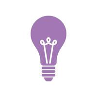 Bulb Lamp Icon Template Illustration Design vector