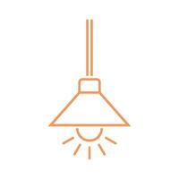Hanging Lamp Icon Template illustration design vector