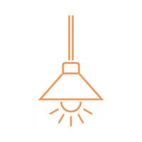 Hanging Lamp Icon Template illustration design vector