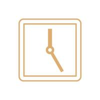 Clock Icon Template Flat Design Illustration Design vector