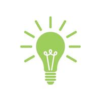 Bulb Lamp Icon Template Illustration Design vector